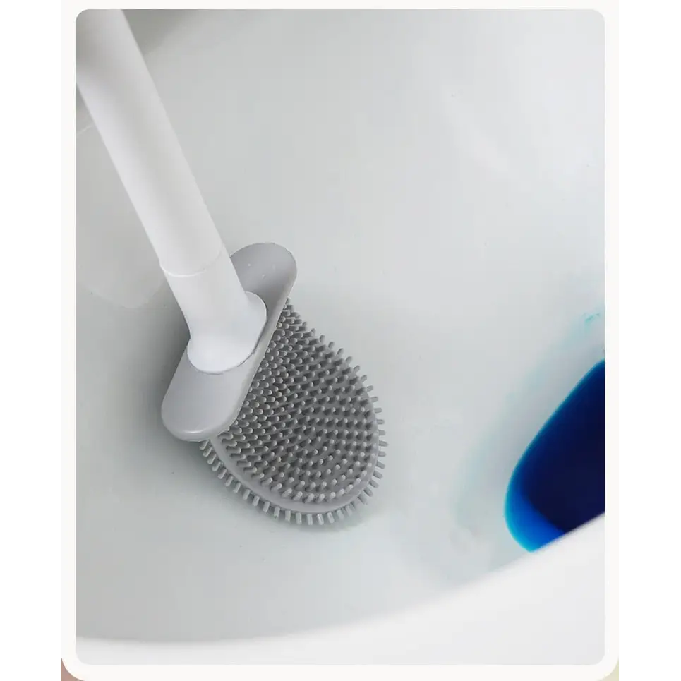 Silicone Toilet Brush with Wall Patch